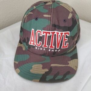 Active Ride Shop Camo Snapback Hat Mens Woodland Camouflage Skate Cap Yupoong
